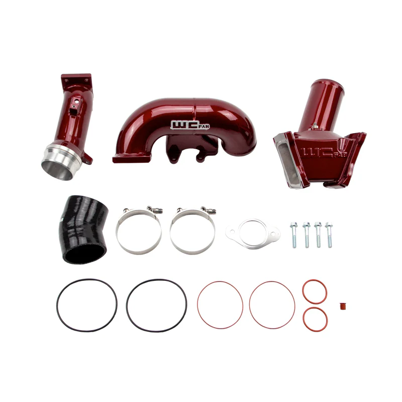 Wehrli 06-07 Chevrolet Duramax LBZ 3in. Y-Bridge Kit - WCFab Red - Image 7