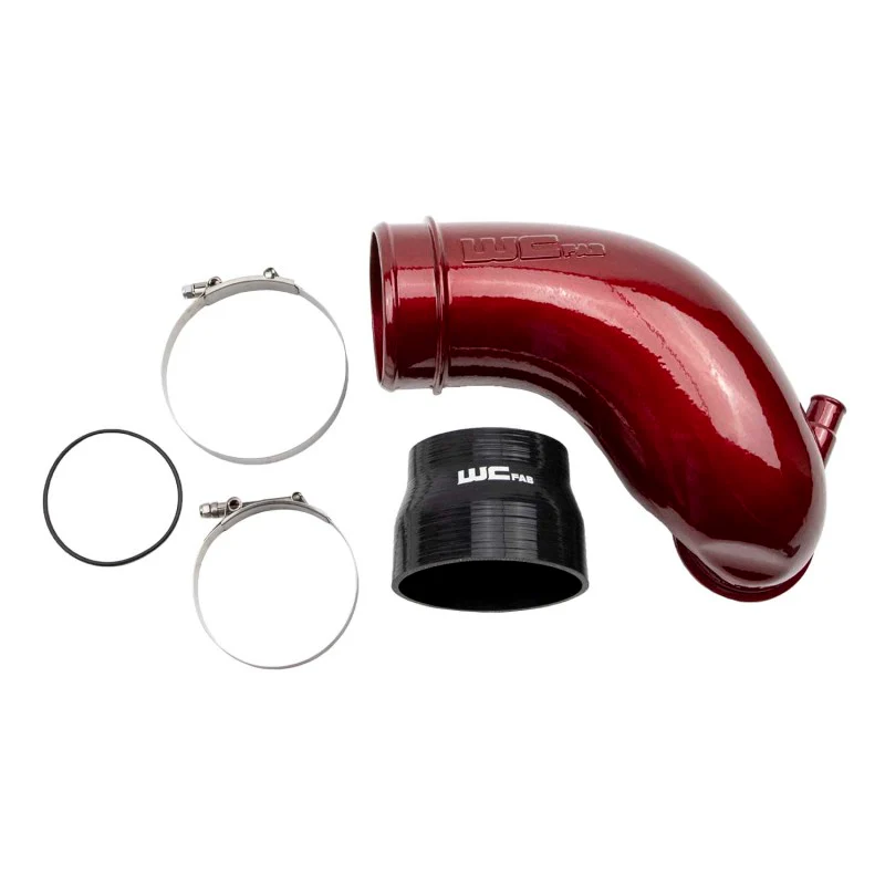 Wehrli 06-10 Chevrolet 6.6L LBZ/LMM Duramax 3.5in Intake Horn - WCFab Red - Image 3