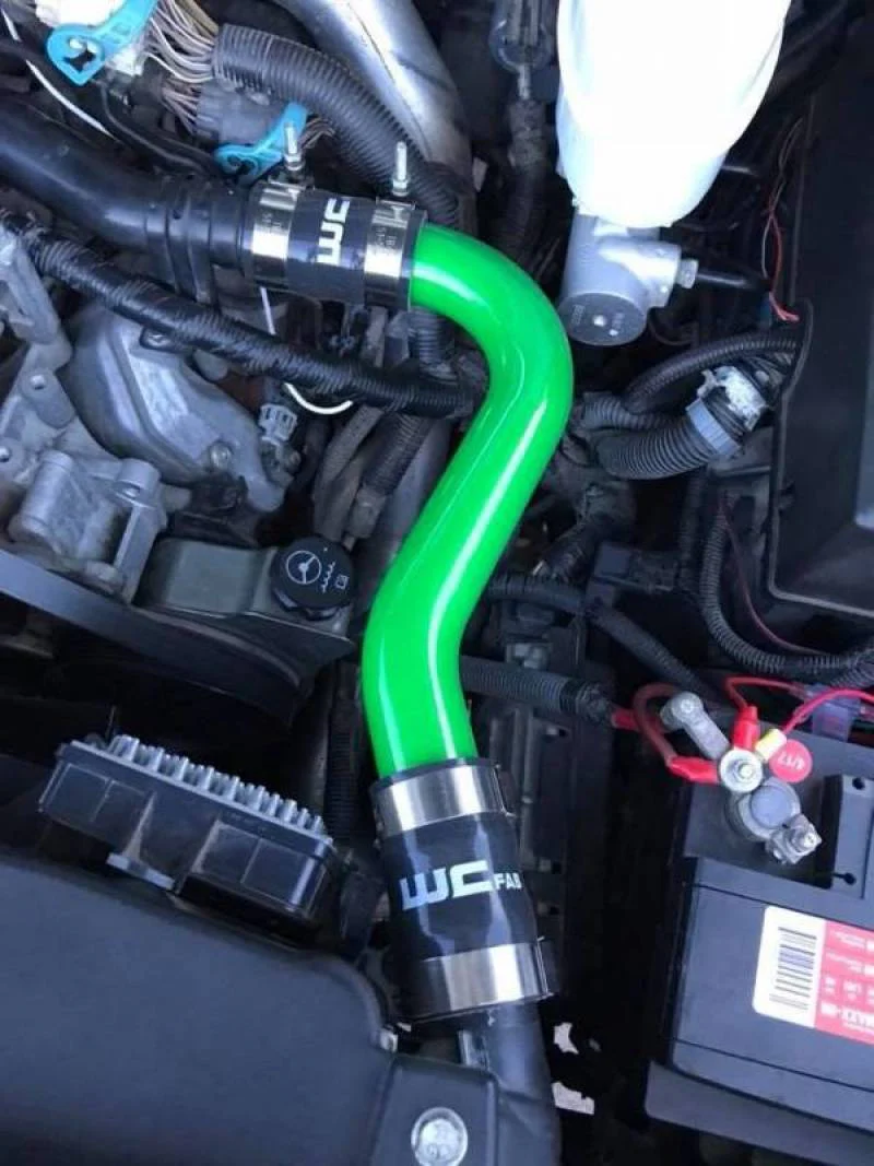 Wehrli 06-10 Chevrolet 6.6L LBZ/LMM Duramax Upper Coolant Pipe - Gloss Black - Image 5