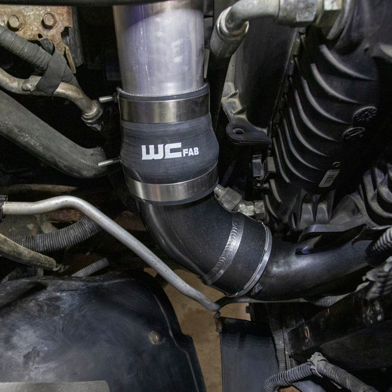 Wehrli 06-10 Duramax LBZ/LMM Intercooler Outlet Elbow Kit - Bengal Red - Image 2