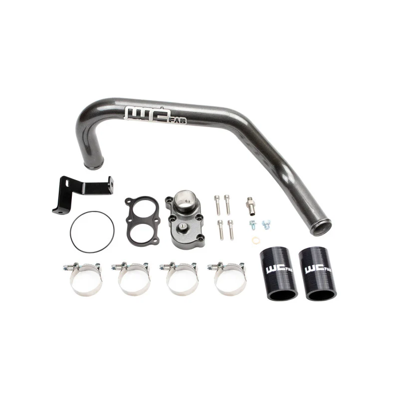Wehrli 06-10 Duramax LBZ/LMM Thermostat Housing Kit For Dual CP3 - WCFab Grey - Image 3