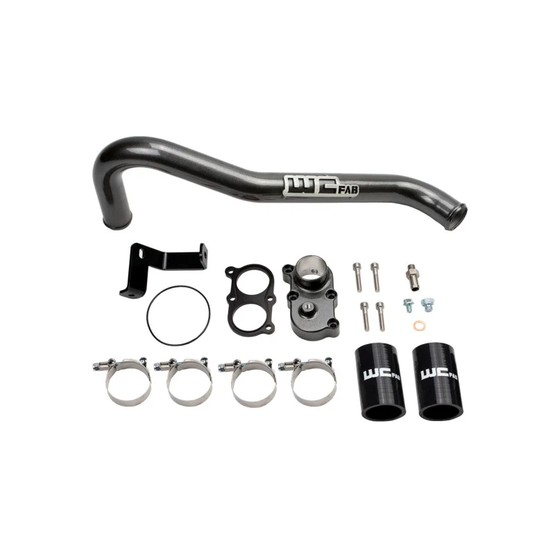 Wehrli 06-10 Duramax LBZ/LMM Thermostat Housing Kit - Semi-Gloss Black - Image 3
