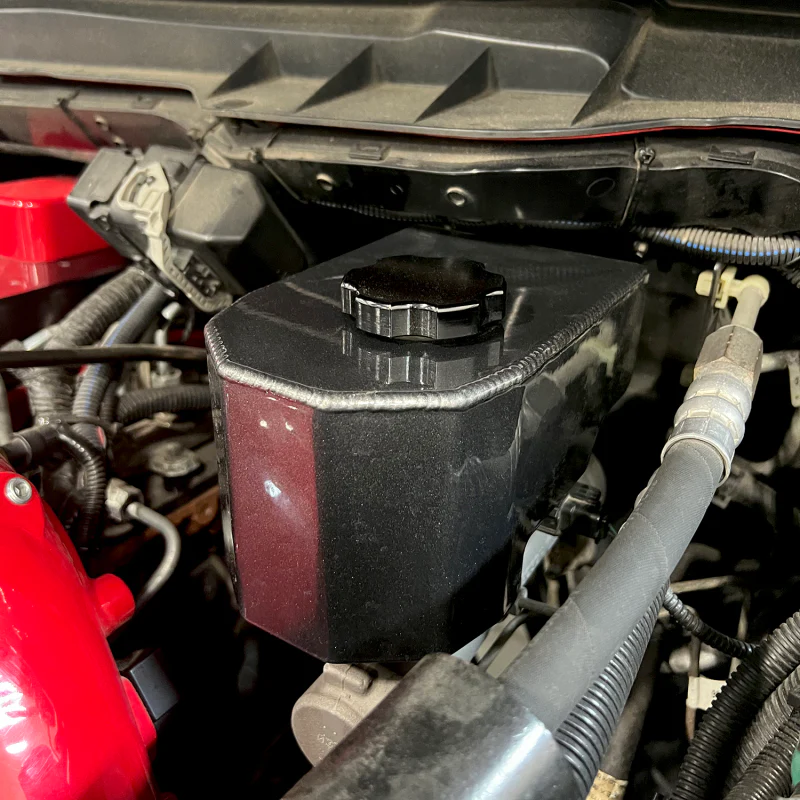 Wehrli 06-24 5.9L & 6.7L Cummins Brake Master Cylinder Reservoir Cover- Semi Gloss Black - Image 3