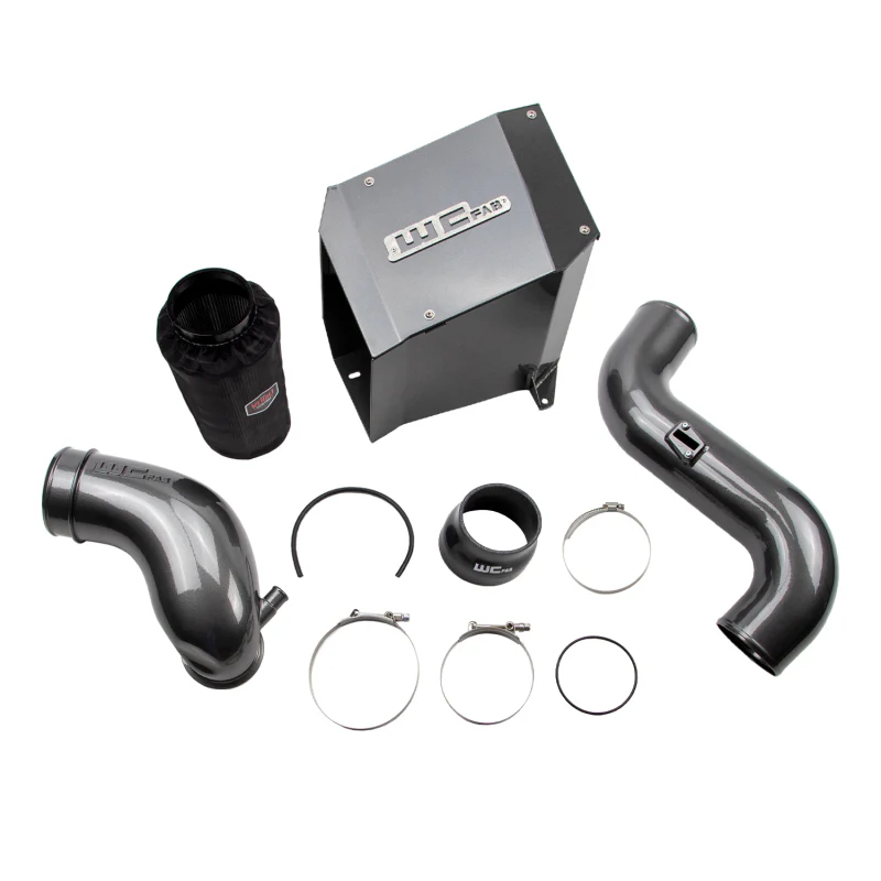 Wehrli 07.5-10 Chevrolet Duramax LMM 4in Intake Kit Stage 2 - Gloss White - Image 2