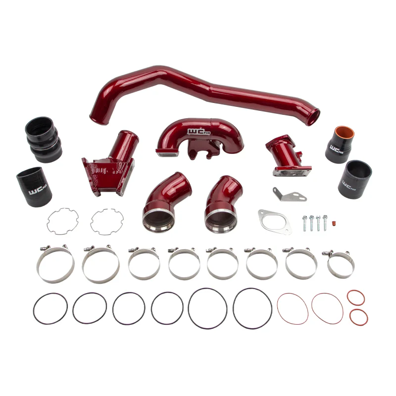 Wehrli 07.5-10 GMC/Chevrolet 6.6L Duramax Stage 1 High Flow Intake Bundle Kit - WCFab Grey - Image 5
