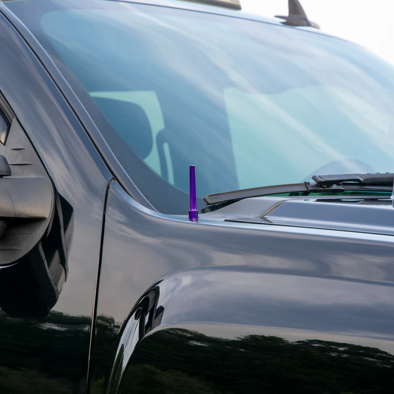 Wehrli 07.5-19 Chevrolet 6.6L Duramax Billet TIG Torch Stubby Antenna - Raw Aluminum - Image 2