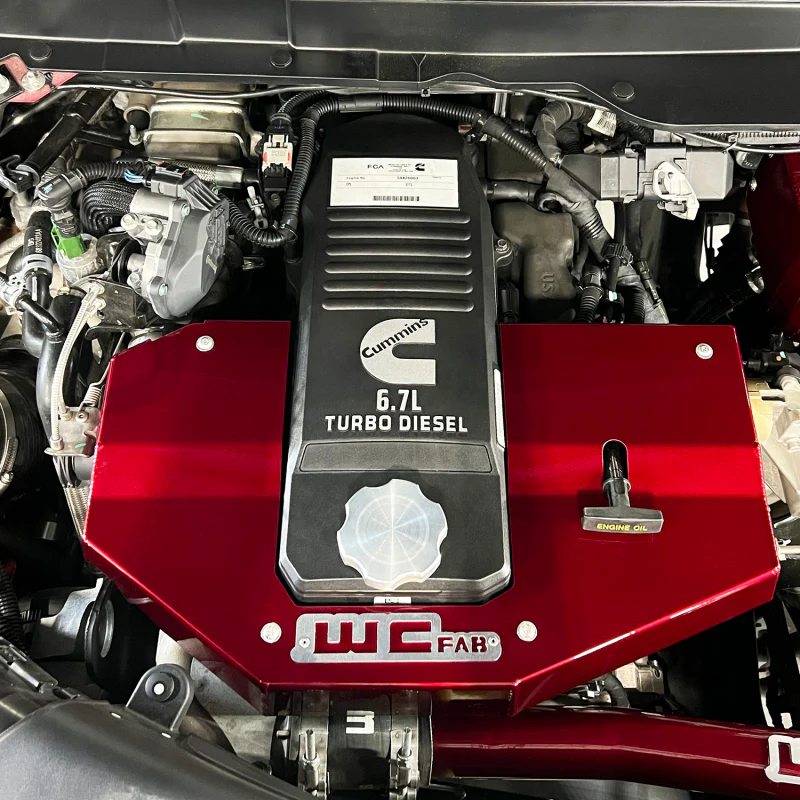 Wehrli 10-23 Cummins Fabricated Aluminum Engine Cover - Gloss Black - Image 7
