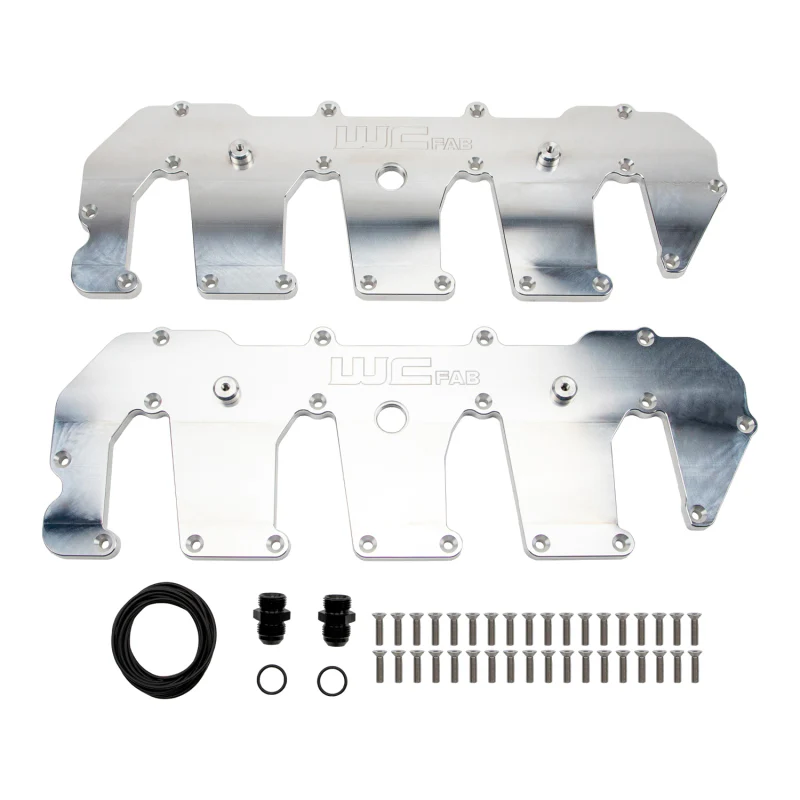 Wehrli 11-16 Chevrolet 6.6L Duramax LML Billet Upper Valve Cover Set - Raw Aluminum - Image 2