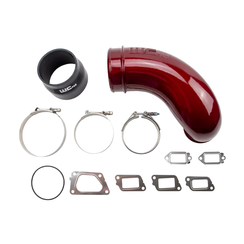 Wehrli 11-16 Chevrolet 6.6L LML Duramax 5in Intake Horn - WCFab Red - Image 3