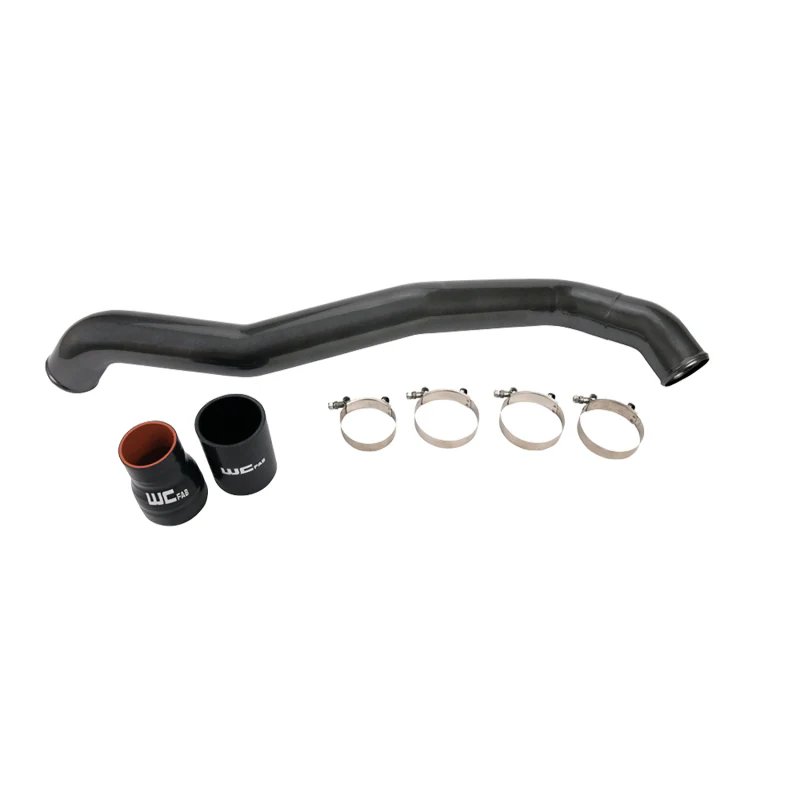 Wehrli 11-16 Chevrolet 6.6L LML Duramax Driver Side 3in Intercooler Pipe - Gloss Black - Image 2