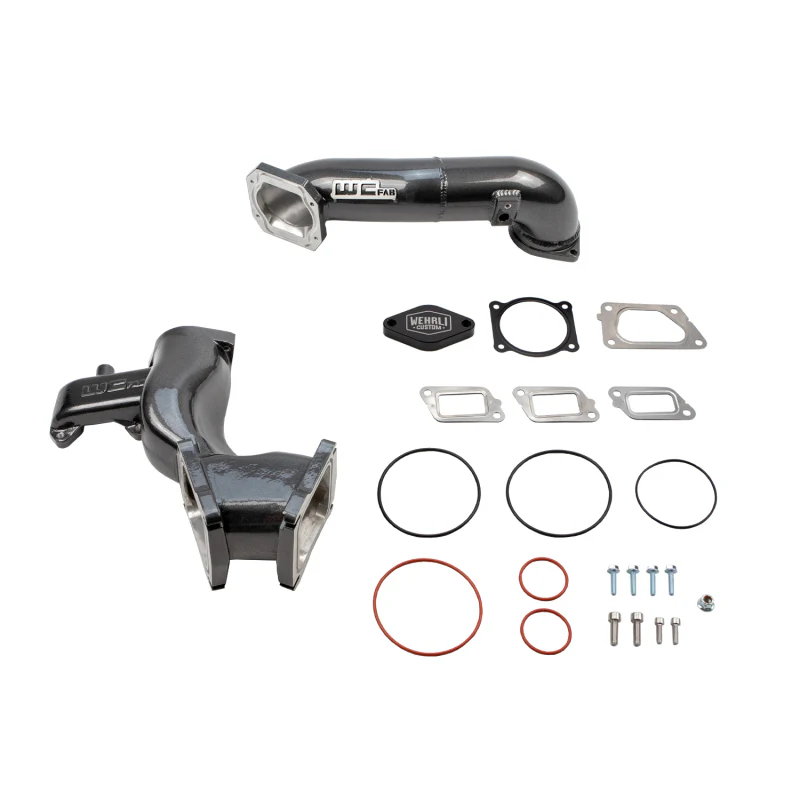 Wehrli 11-16 Chevrolet 6.6L LML Duramax High Flow Y-Bridge Kit - Flat Black