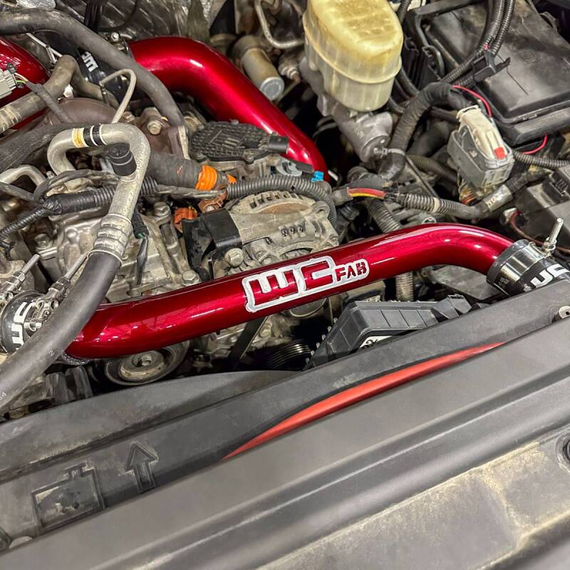 Wehrli 11-16 Chevrolet 6.6L LML Duramax Upper Coolant Pipe - Candy Teal - Image 3