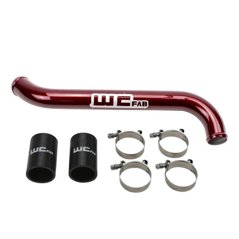 Wehrli 11-16 Chevrolet 6.6L LML Duramax Upper Coolant Pipe - WCFab Grey - Image 2