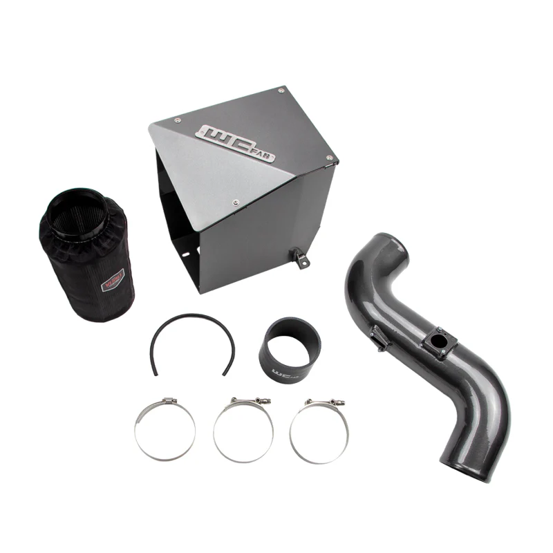 Wehrli 11-16 Chevrolet Duramax LML 4in. Intake Kit - Cat Yellow - Image 4