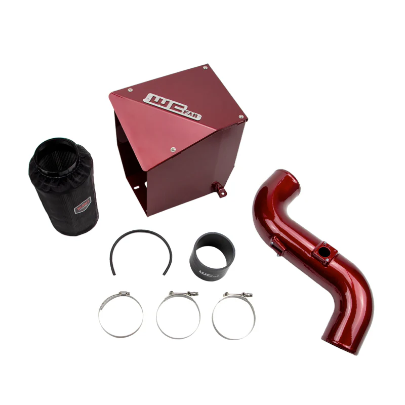 Wehrli 11-16 Chevrolet Duramax LML 4in Intake Kit - WCFab Red - Image 4