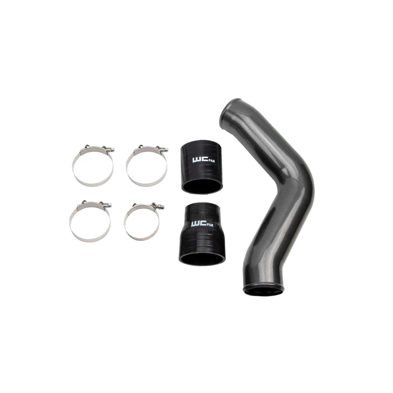 Wehrli 13-18 Cummins 6.7L Driver Side 3.5 in. Intercooler Pipe - Gloss Black - Image 3