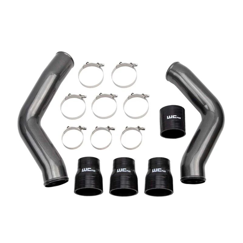 Wehrli 13-18 Ram 6.7L Cummins 3.5in Intercooler Pipes Kit - Bengal Silver - Image 2