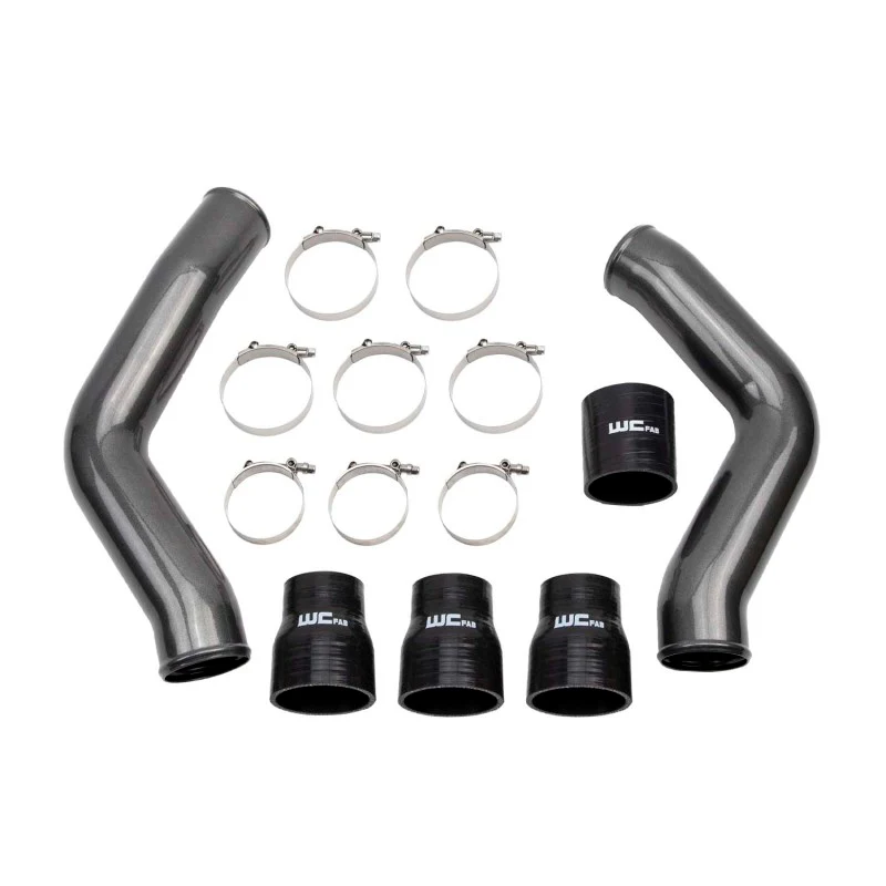 Wehrli 13-18 Ram 6.7L Cummins 3.5in Intercooler Pipes Kit - WCFab Grey - Image 3
