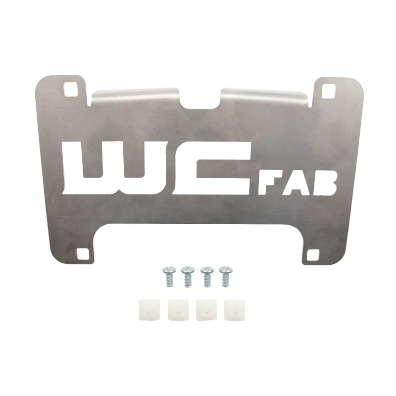Wehrli 15-19 Chevy HD Lower Valance Filler Panel License Plate Mount Bracket - Image 6