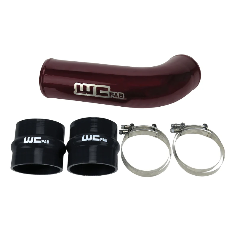 Wehrli 17-19 Chevrolet 6.6L L5P Duramax 4in Intake Pipe (Use w/OEM Air Box) - WCFab Red - Image 2