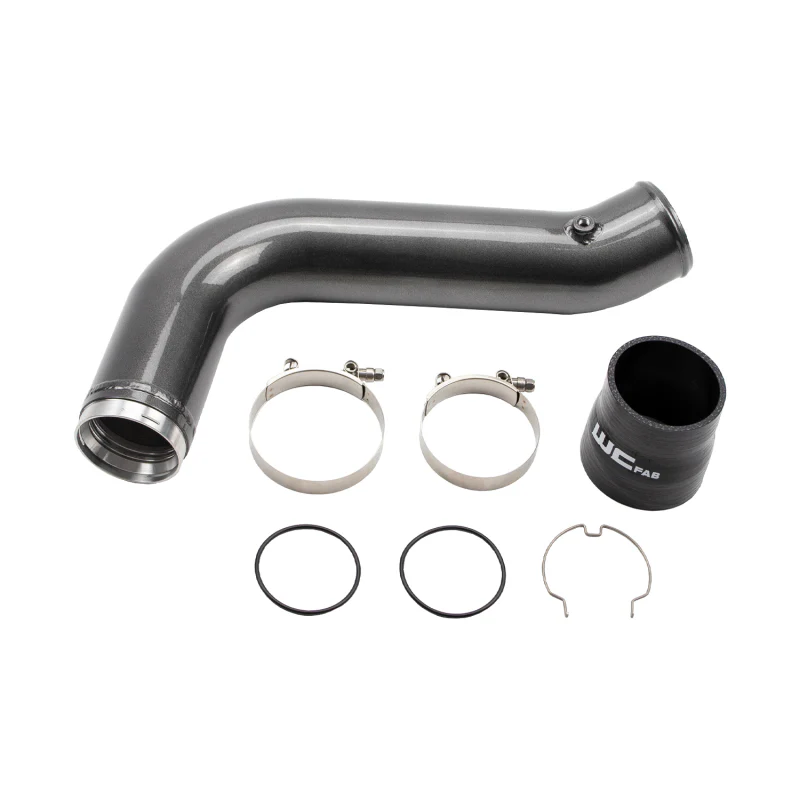 Wehrli 17-19 Chevrolet 6.6L L5P Duramax Passenger Side 3.5in Intercooler Pipe - Sparkle Bomber Orang - Image 2