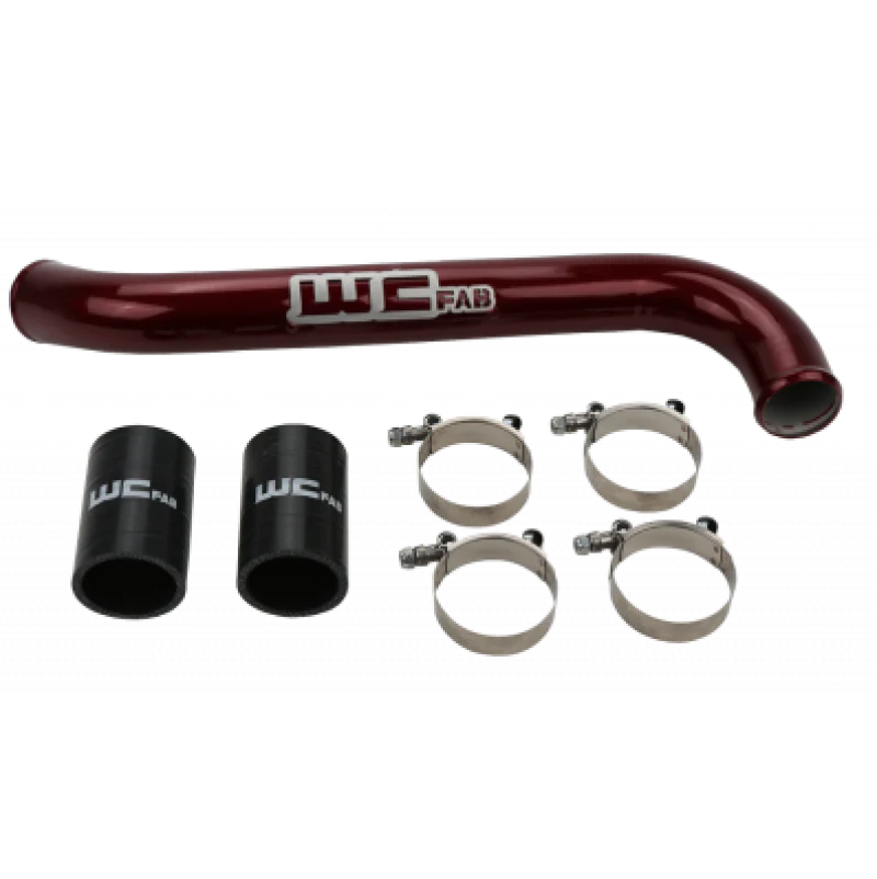 Wehrli 17-19 Chevrolet 6.6L L5P Duramax Upper Coolant Pipe - Cat Yellow - Image 3