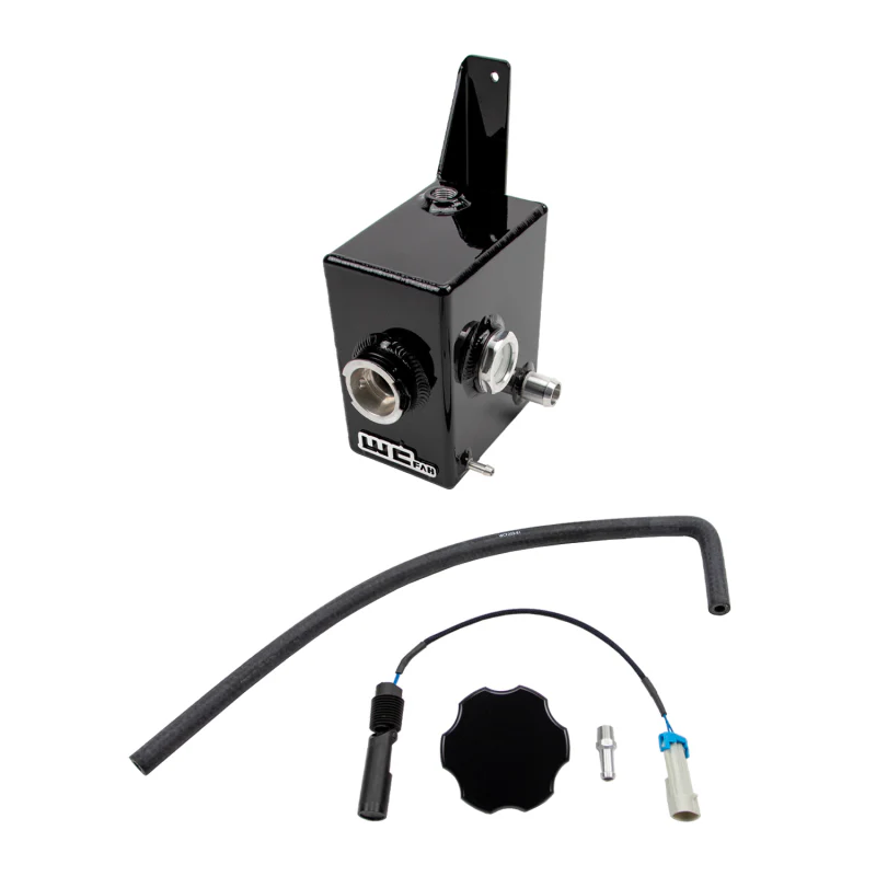 Wehrli 17-19 Chevrolet L5P Duramax Twin Turbo Style Coolant Tank Kit - Raw Aluminum - Image 2
