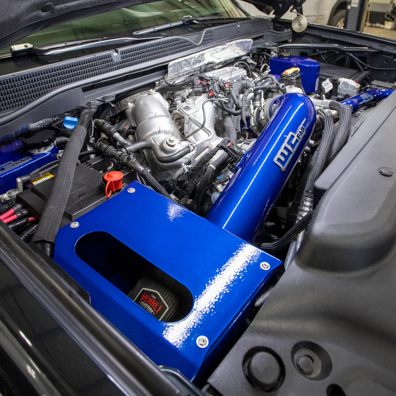 Wehrli 17-19 Chevrolet 6.6 L L5P Duramax 4in Intake Kit - Gun Metal - Image 4
