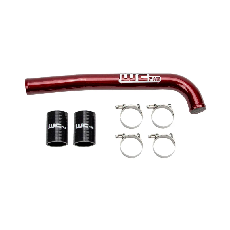 Wehrli 19-23 Cummins 6.7L Upper Coolant Pipe - WCFab Red - Image 5