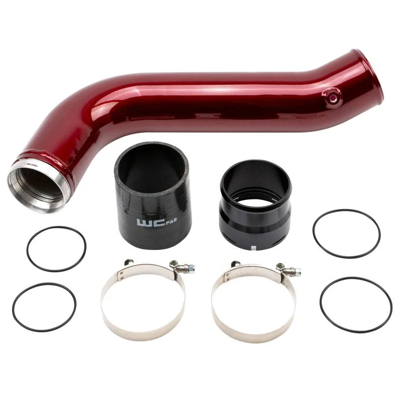 Wehrli 20-24 Chevrolet 6.6L L5P Duramax Passenger Side 3.5in Intercooler Pipe - Candy Red - Image 4