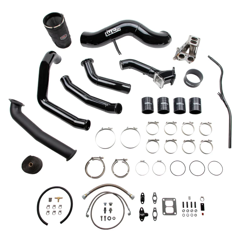 Wehrli 2001-2004 LB7 Duramax S400 Single Turbo Install Kit Candy Teal - Image 4