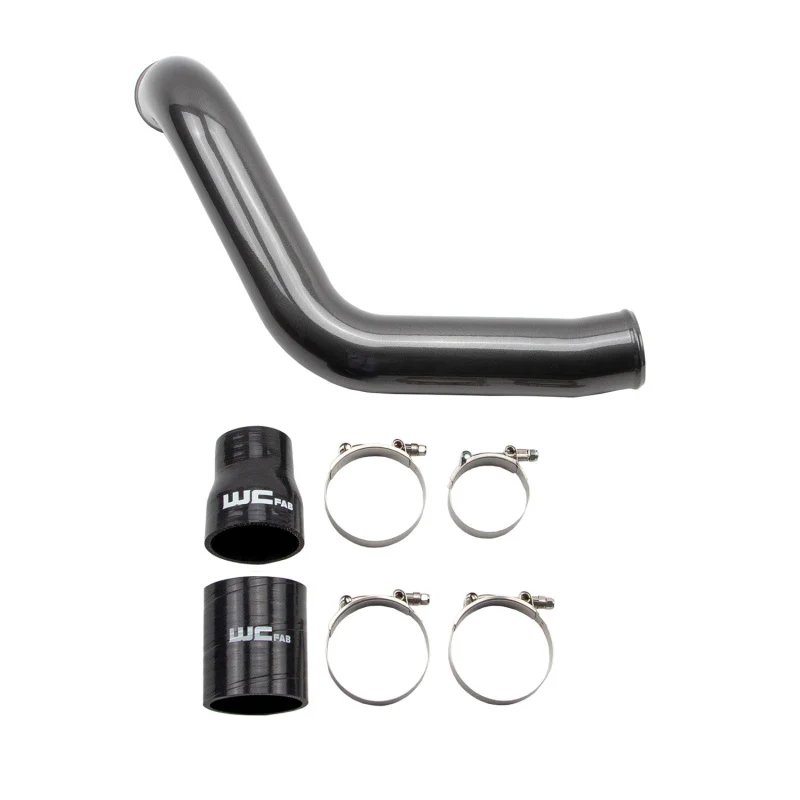 Wehrli 2004.5-2005 LLY Duramax Passenger (Cold) Side 3in Intercooler Pipe- WCFab Grey - Image 3