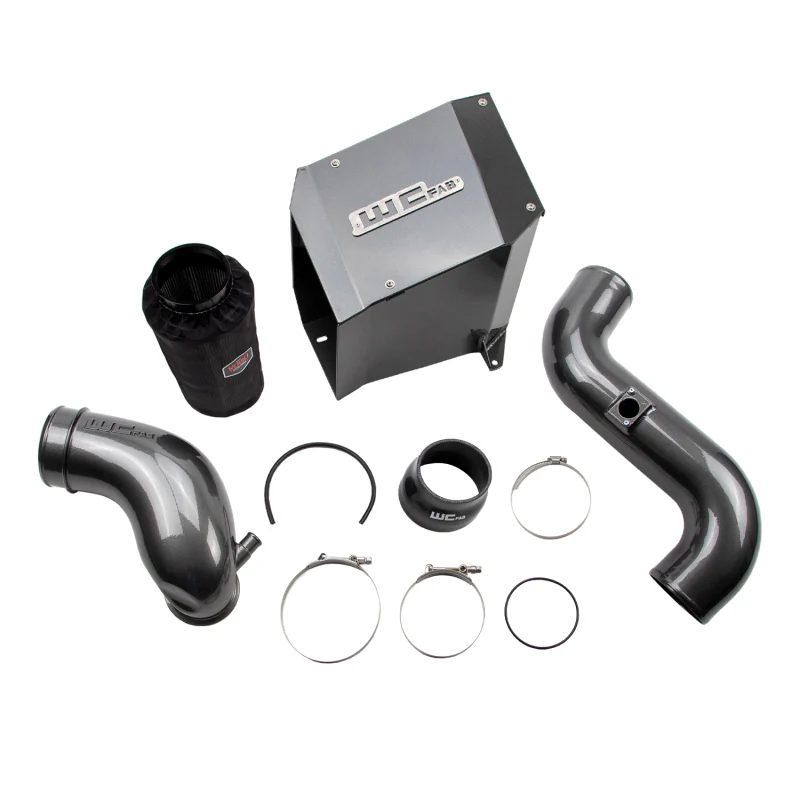 Wehrli 2006-2007 LBZ Duramax 4in Intake Kit with Air Box Stage 2 Gloss Black - Image 3