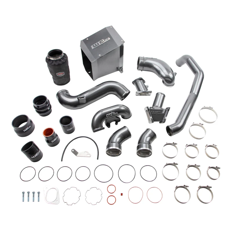 Wehrli 2007.5-2010 Chevrolet Duramax 6.6L LMM Stage 2 High Flow Intake Bundle Kit - Chevy Orange - Image 4