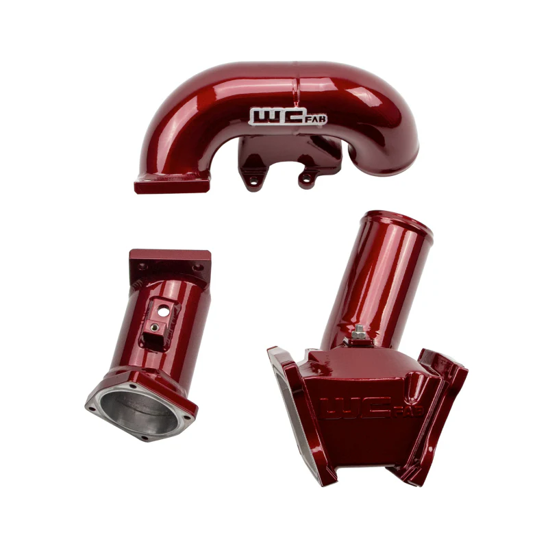 Wehrli 2007.5-2010 LMM Duramax High Flow 3in Y-Bridge Kit- WCFab Red - Image 4