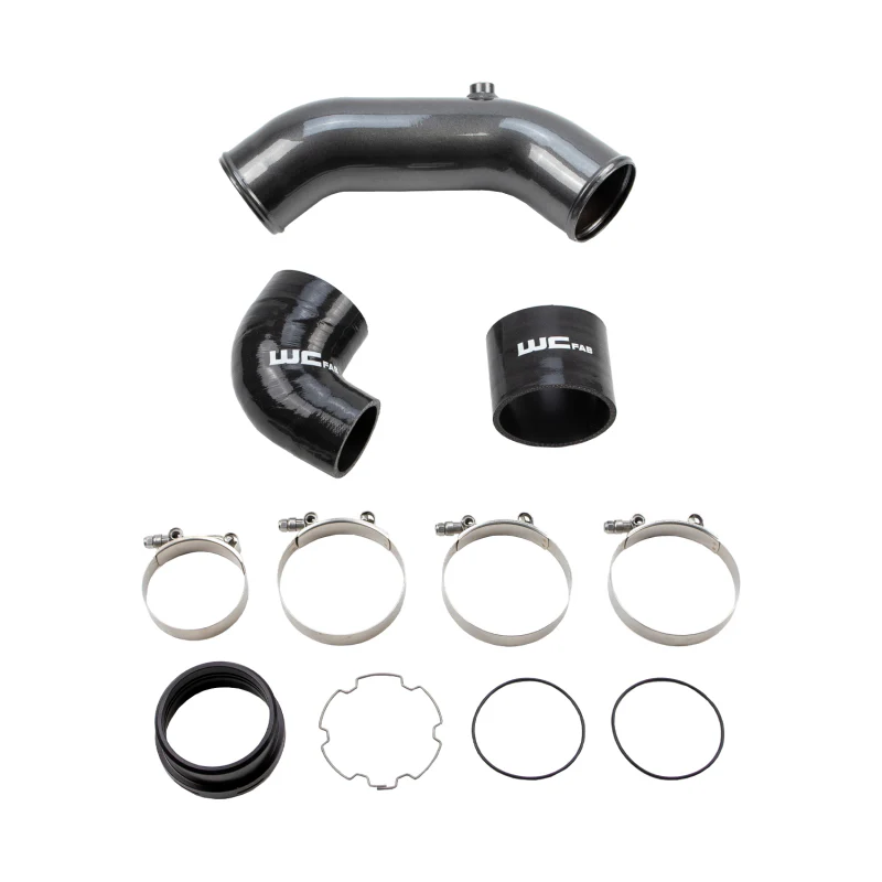 Wehrli 2017+ Ford 6.7L Power Stroke 3.5in Cold Side Intercooler Pipe - Brizzle Blue