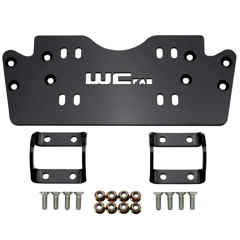 Wehrli 2019+ Honda Talon X/R Winch Mount Plate Kit - WCFab Front Bumper - Image 2