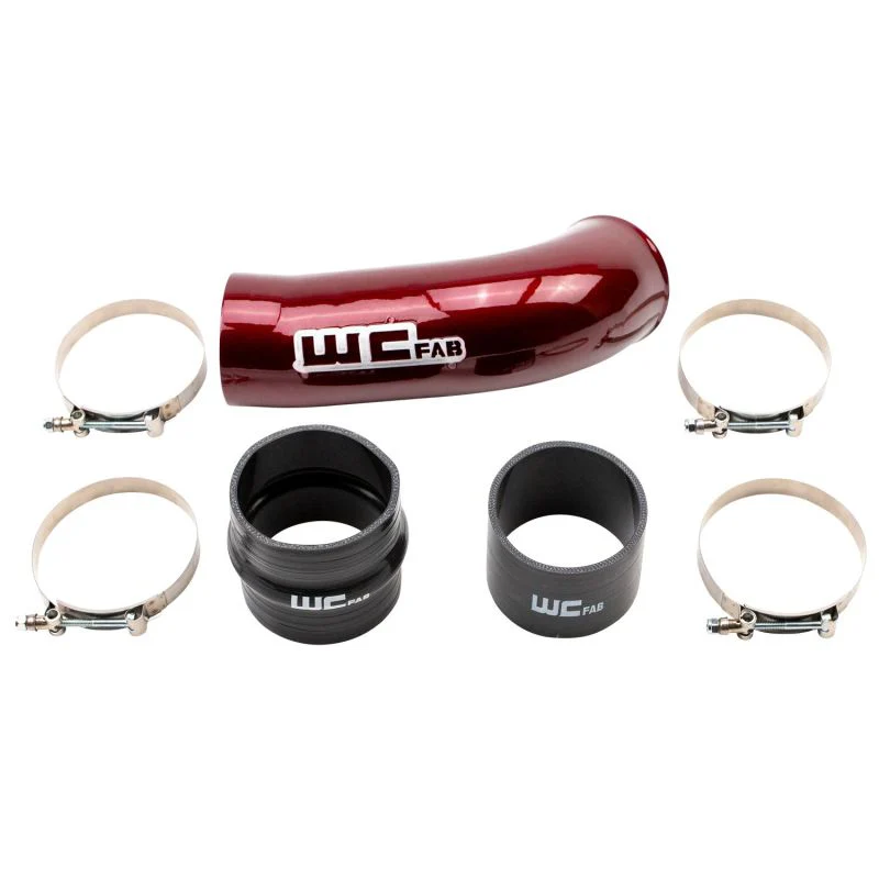 Wehrli 2020-2024 Chevrolet 6.6L L5P Duramax 4in Intake Pipe (Use w/OEM Air Box) - WCFab Red - Image 4