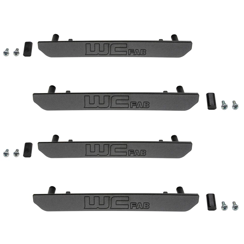 Wehrli 2020+ GMC 2500/3500HD Fender Flare Marker Light Delete Kit w/Logo - Fine Texture Black - Image 5
