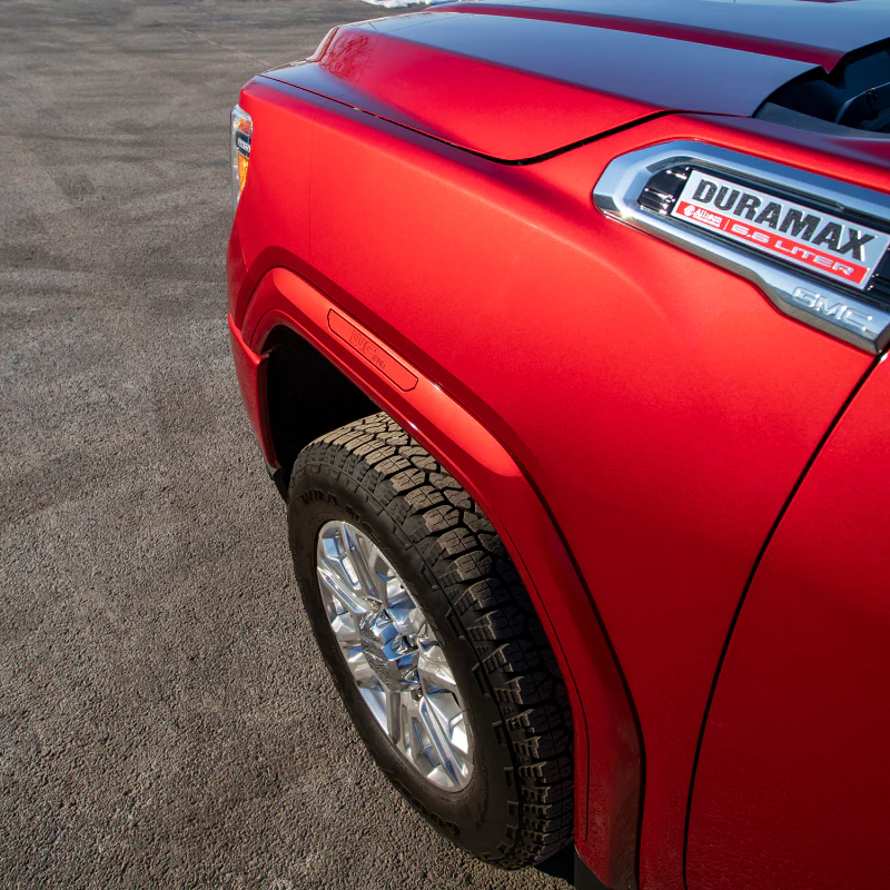 Wehrli 2020+ GMC 2500/3500HD Fender Flare Marker Light Delete Kit w/o Logo - Raw Finish - Image 3