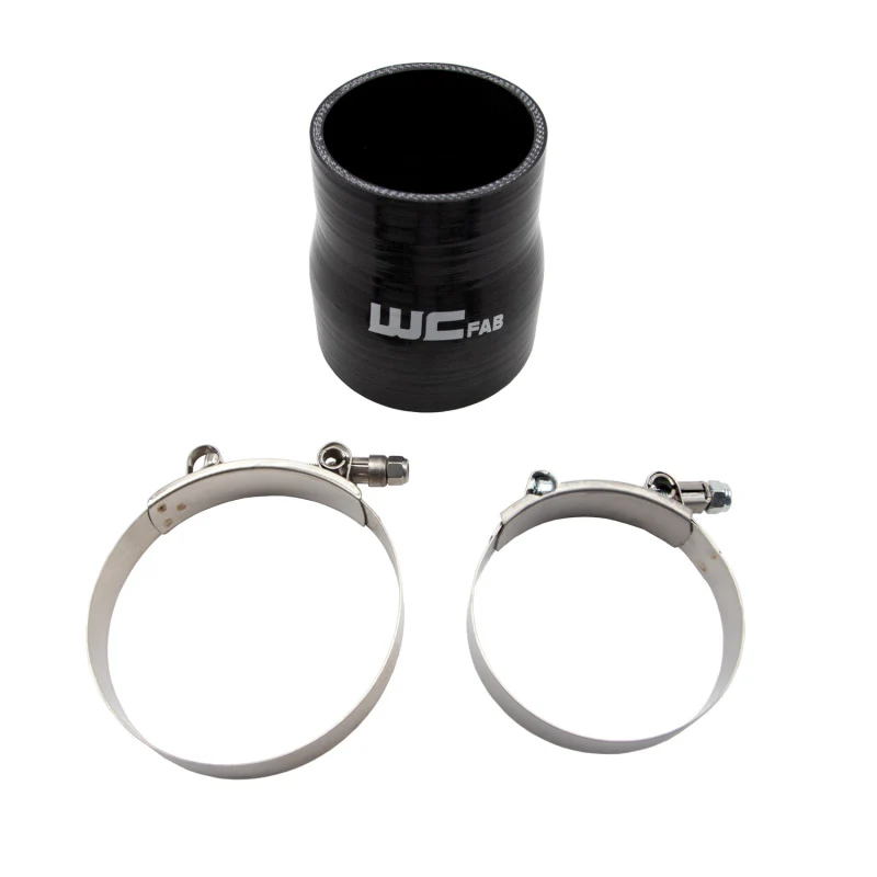 Wehrli 3in x 3.5in ID Straight Reducer x 4in Long Silicone Boot & Clamp Kit - Image 2