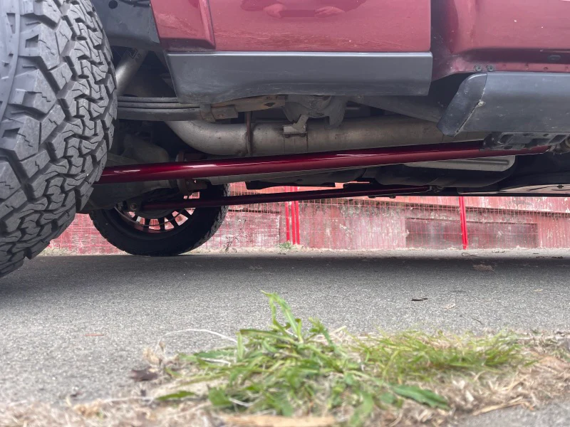 Wehrli 99-10 Ford / 94-22 RAM Univ ECLB/CCLB 68in. Traction Bar Kit - Bengal Red - Image 4