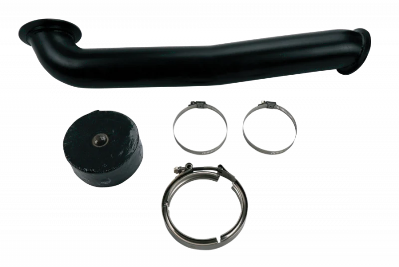 Wehrli GMC/Chevrolet LLY/LBZ/LMM Duramax 6.6L w S400 Single Turbo 3in Down Pipe - Black