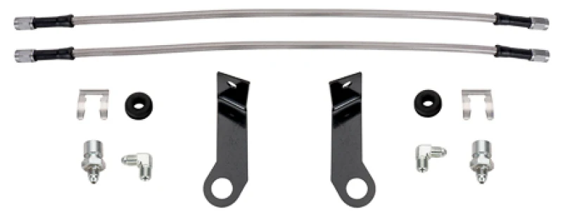 Wilwood 15-21 Toyota 4Runner Flexline Kit 14in M10-1.00 IF 1/8-27 NPT w/ Bracket