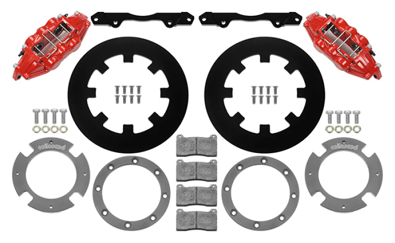 Wilwood 17-21 Can-Am X3RS Red 6-Piston Rear Kit 11.25in - Undrilled Rotors - Image 2
