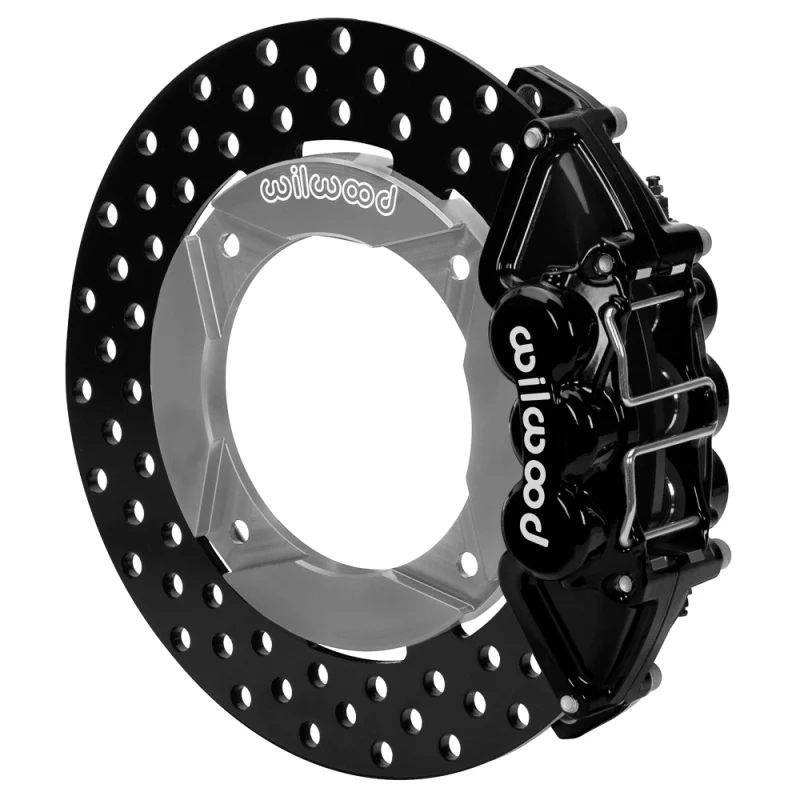 Wilwood 2014+ Polaris RZR XP 1000 Rear Kit 11.25in Drilled - Black - Image 2