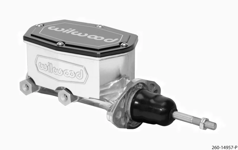 Wilwood Compact Tandem Master Cylinder - 7/8in Bore - w/Pushrod (Ball Burnished) - Image 2