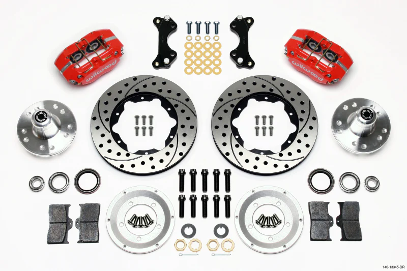 Wilwood Dynapro Dust-Boot Front Kit 11.00in Drilled-Red WWE ProSpindle