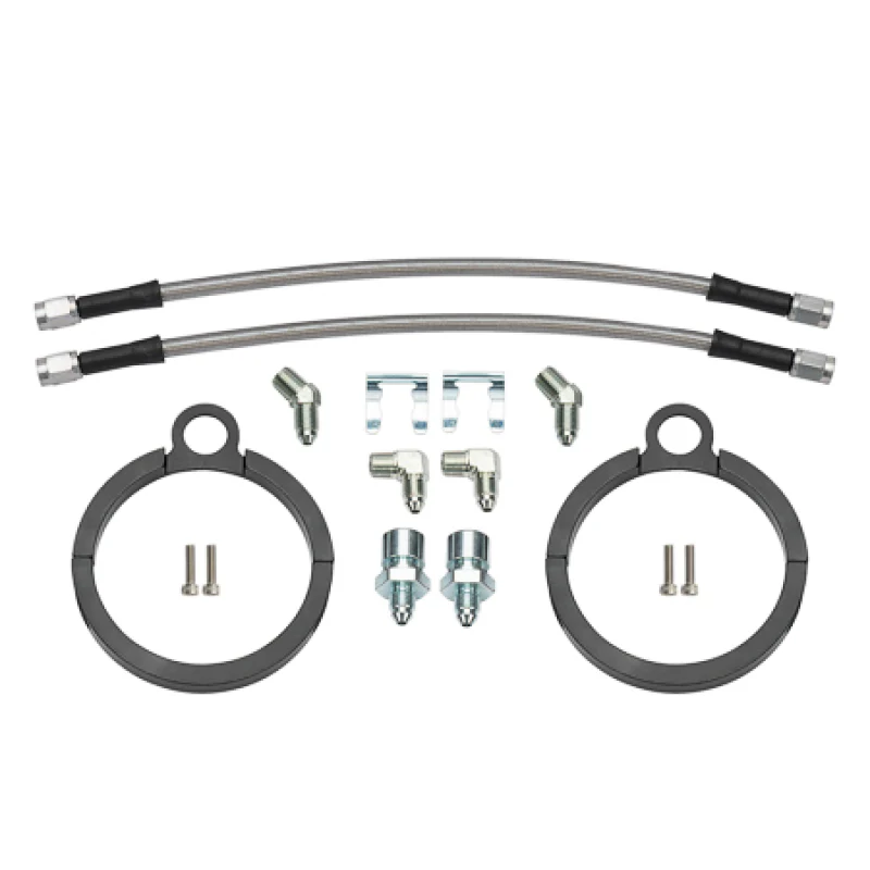 Wilwood Flexline Kit 12 inch -3 3/8-24 IF 1/8-27 NPT 90 Degree