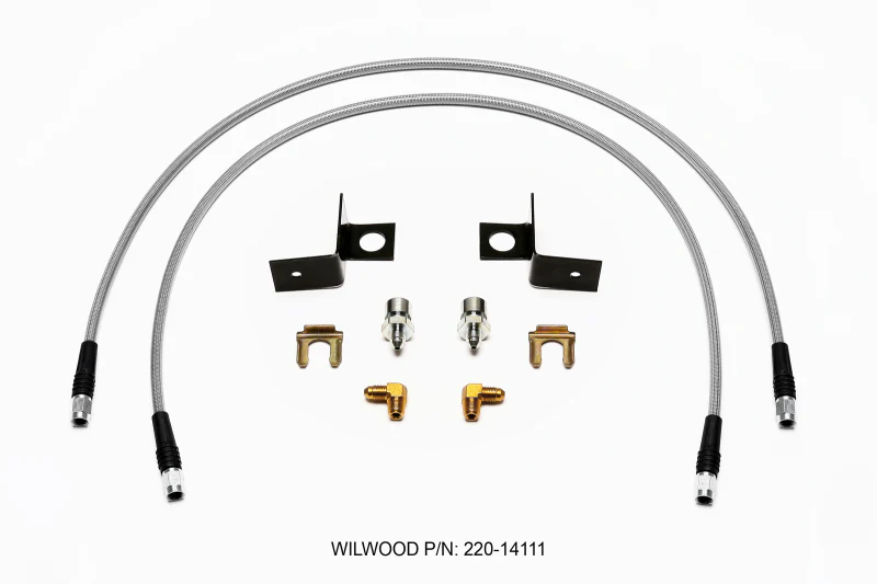 Wilwood Flexline Kit 30 inch -3 3/8-24 IF 1/8 NPT 90 Degree - Image 2